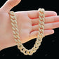 VVS Moissanite Fully Iced Out Cuban Link Chain CustomDiamJewel
