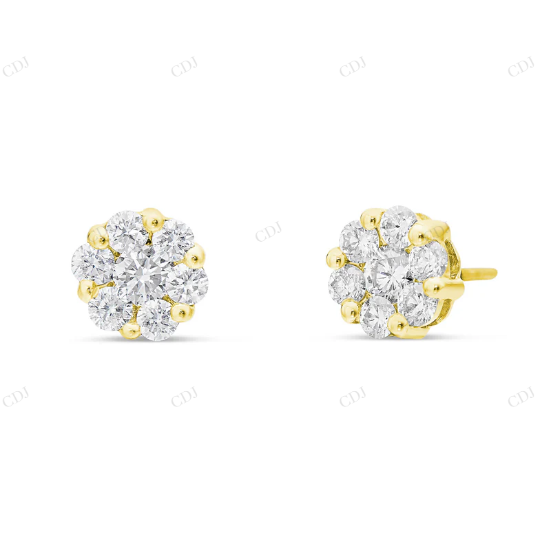 14k Gold 0.50ct Diamond Stud Earrings Stud earrings CustomDiamJewel