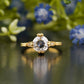 Lab-Grown Diamond Yellow Gold Ring