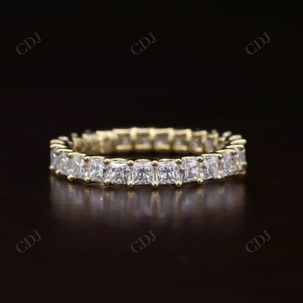 2.50CT Princess Cut Natural Diamond Wedding Band  customdiamjewel 10 KT Solid Gold Yellow Gold VVS-EF