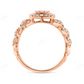 Rose Gold Baguette Diamond Engagement Cuban Band Ring hip hop jewelry CustomDiamJewel