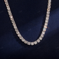 4mm Diamond Silver Tennis Chain hip hop jewelry CustomDiamJewel