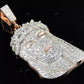 Hip Hop Fully Iced Out Moissanite Jesus Pendant hip hop jewelry CustomDiamJewel