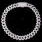 Fully Iced Out Square Cuban Link Chain Gift For Men CustomDiamJewel