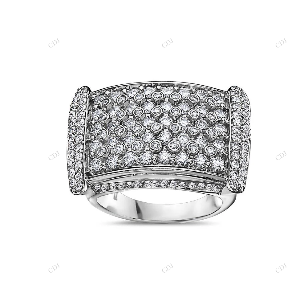 VVS Moissanite Sterling Silver Handmade Ring hip hop jewelry customdiamjewel