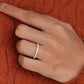 Marquise round lab grown diamond wedding band woman  customdiamjewel   