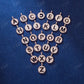 Diamond A to Z Alphabet Letter Gold Pendant  CustomDiamJewel   