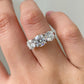 Round Cut Three Stone Lab Grown Diamond Ring