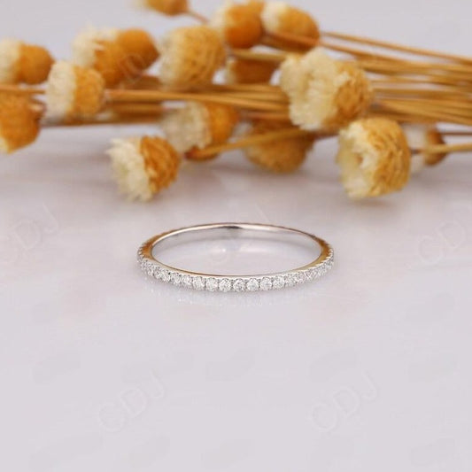 0.36CTW Round Cut Natural Diamond Full Eternity Wedding Band  customdiamjewel   