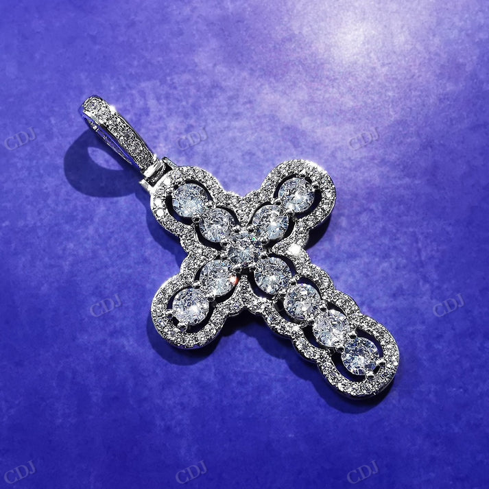 Moissanite Custom VVS Cross Pendant hip hop jewelry CustomDiamJewel