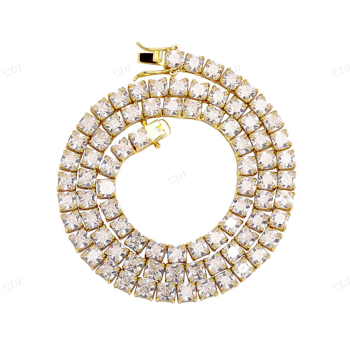 4mm Diamond Silver Tennis Chain hip hop jewelry CustomDiamJewel