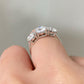 Round Cut Three Stone Lab Grown Diamond Ring