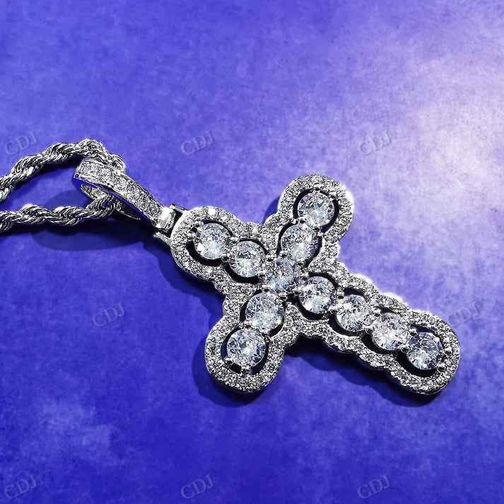 Moissanite Custom VVS Cross Pendant hip hop jewelry CustomDiamJewel