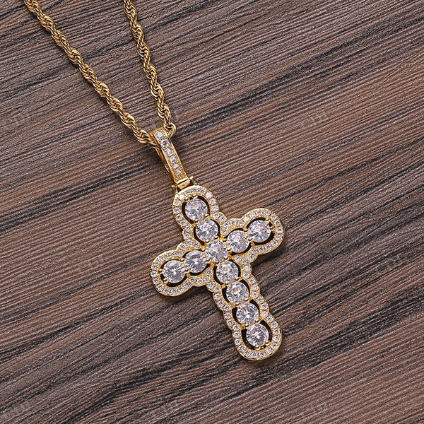 Moissanite Custom VVS Cross Pendant hip hop jewelry CustomDiamJewel