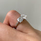 Round Cut Three Stone Lab Grown Diamond Ring