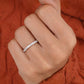 Marquise round lab grown diamond wedding band woman  customdiamjewel   