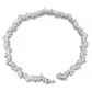 14K White Gold Tapered Baguette VVS Moissanite Tennis Bracelet CustomDiamJewel