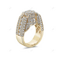 Hip Hop Style Sterling Silver Moissanite Ring For Men hip hop jewelry customdiamjewel