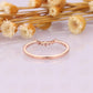 0.07CTW Natural Round Diamond Curved Women Wedding Band  customdiamjewel   