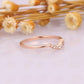 0.07CTW Natural Round Diamond Curved Women Wedding Band  customdiamjewel   