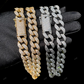 VVS Moissanite Fully Iced Out Cuban Link Chain CustomDiamJewel