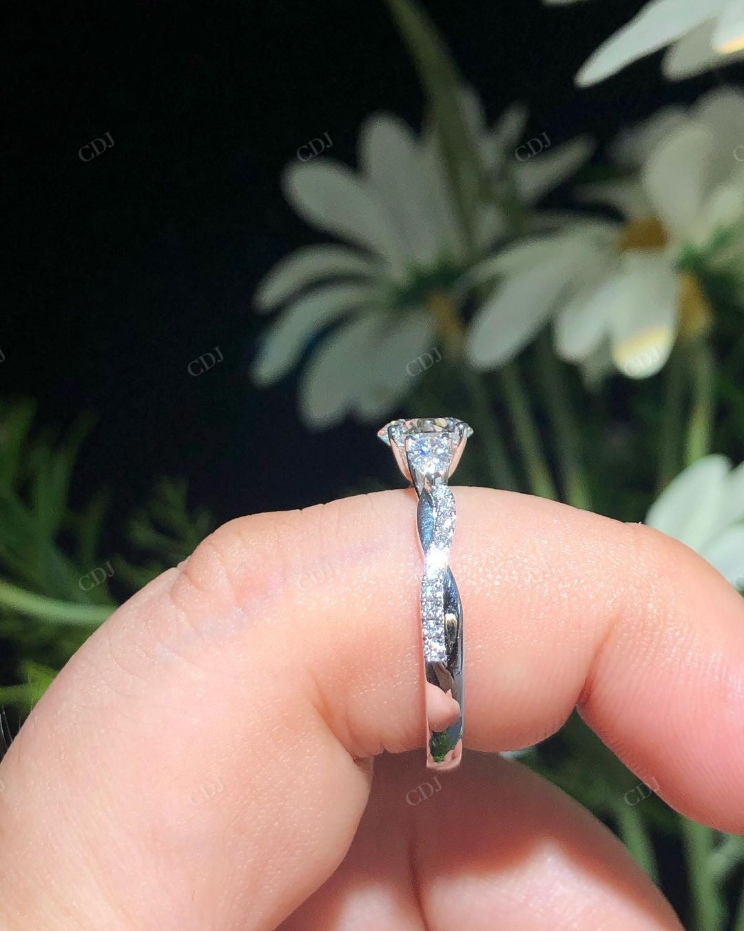 Lab Grown Diamond Art Deco Engagement Ring customdiamjewel