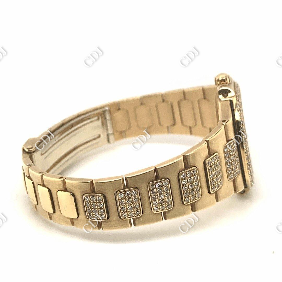 Patek Philippe Moissanite Bust Down ETA Swiss Watch For Women customdiamjewel