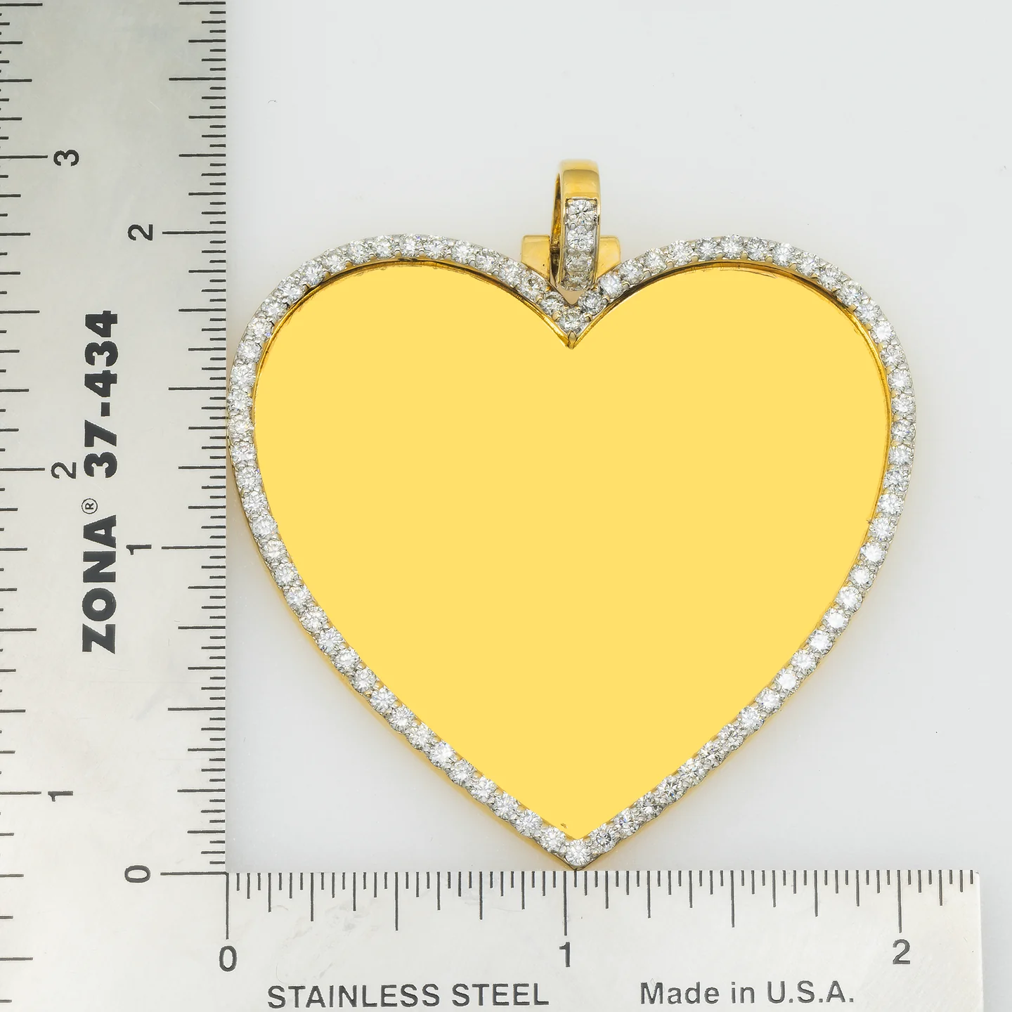 Silver Moissanite Heart Designed Pendant hip hop jewelry customdiamjewel