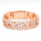 15MM Rose Gold Mariner Link Bracelet hip hop jewelry customdiamjewel   