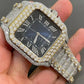 Cartier VVS Moissanite Customized Bezel Watch for Men Gold Plated Hip Hop Jewelry 24 To 28CTW (Approx.)