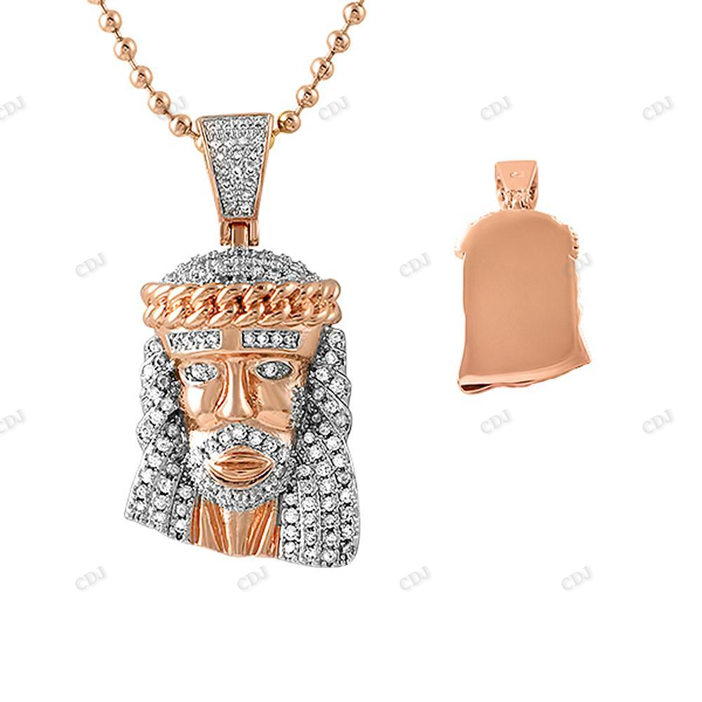 Hip Hop Cuban Crown Micro Jesus Pendant hip hop jewelry CustomDiamJewel