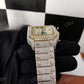 Customized Moissanite Diamond Cartier Watch customdiamjewel