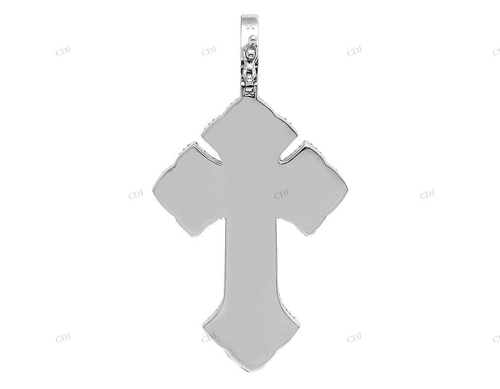 Rose/White/Yellow Gothic Cross Pendant hip hop jewelry CustomDiamJewel