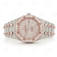 Rose White Tone Diamonds Bezel On Screw AP Modified Watch customdiamjewel