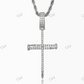 High Quality Round Cut Cross Design Diamond Hip Hop Pendant hip hop jewelry CustomDiamJewel
