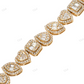14K Yellow Gold CVD Diamond Multi Shape Bracelet hip hop jewelry CustomDiamJewel