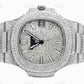 41mm Full White Patek Philippe Moissanite Diamond Watch For Men customdiamjewel