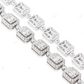 VVS Moissanite 925 Silver Sugar Cube Chain CustomDiamJewel