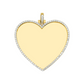 Silver Moissanite Heart Designed Pendant hip hop jewelry customdiamjewel