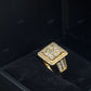 1.65 CTW Iced Out Sterling Sliver Moissanite Cluster Men's Ring Hip Hop Ring customdiamjewel
