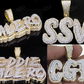 925 Silver Moissanite Valero Crown Pendant hip hop jewelry CustomDiamJewel