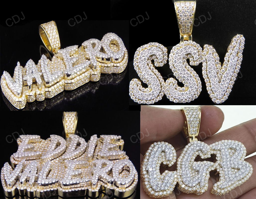 925 Silver Moissanite Valero Crown Pendant hip hop jewelry CustomDiamJewel