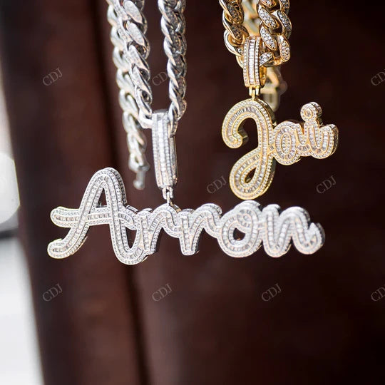 Full Ice Out Hip Hop Style Custom Name Latter Pendant For Rapper hip hop jewelry CustomDiamJewel