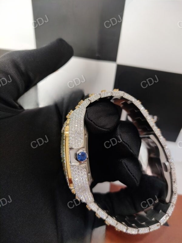 Customized Moissanite Diamond Cartier Watch customdiamjewel