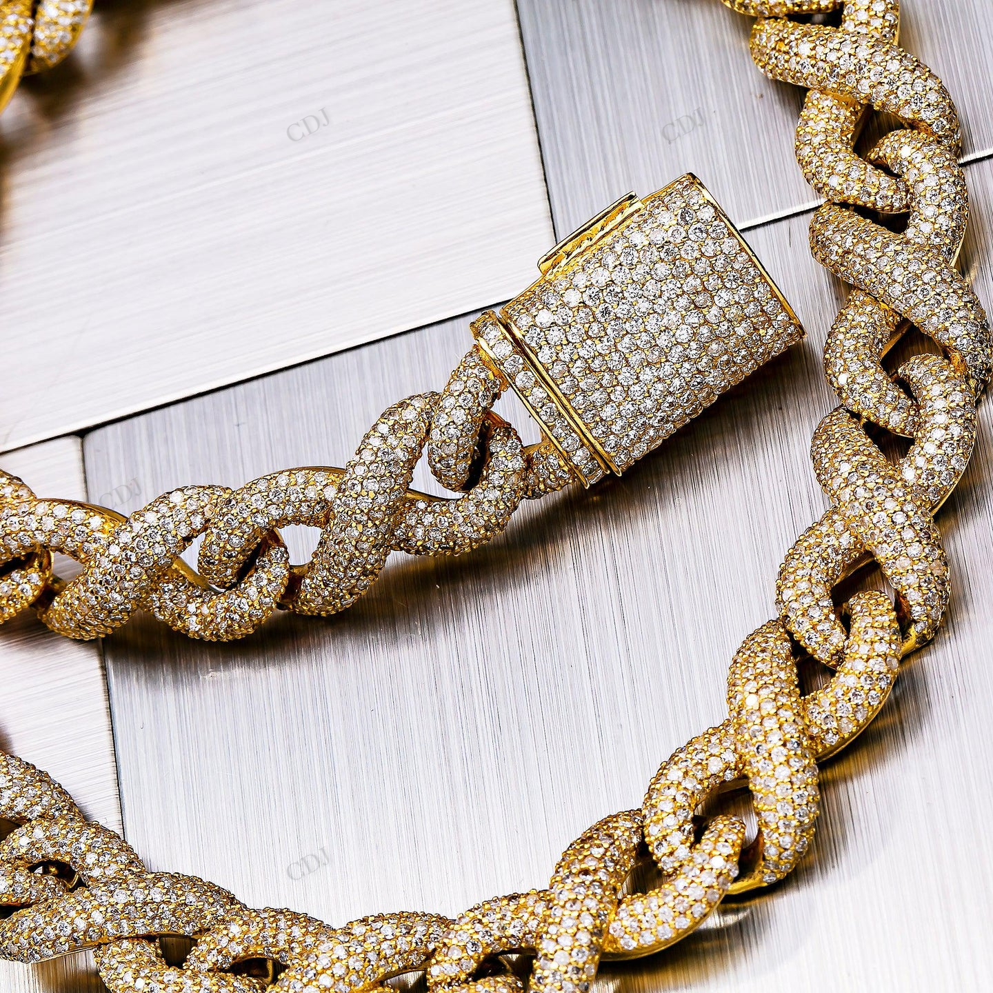 19.50 CTW Moissanite Diamond 22" Infinity Chain hip hop jewelry CustomDiamJewel