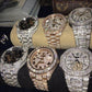 Customized Belt Two Tone Iced Out Bust Down Luxury Moissanite Rolex Watch customdiamjewel