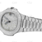 41mm Full White Patek Philippe Moissanite Diamond Watch For Men customdiamjewel