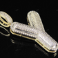 1.5" 0.75 CTW 18K Gold Real Diamond Bubble Initial Y Letter Pendant CustomDiamJewel