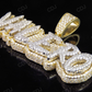 925 Silver Moissanite Valero Crown Pendant hip hop jewelry CustomDiamJewel