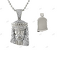 Hip Hop Cuban Crown Micro Jesus Pendant hip hop jewelry CustomDiamJewel